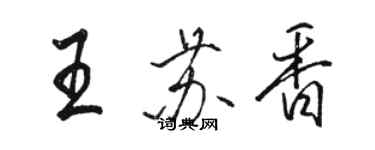 骆恒光王苏香行书个性签名怎么写