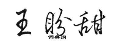 骆恒光王盼甜行书个性签名怎么写