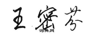 骆恒光王密芬行书个性签名怎么写