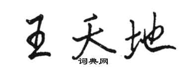 骆恒光王夭地行书个性签名怎么写