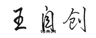 骆恒光王自创行书个性签名怎么写