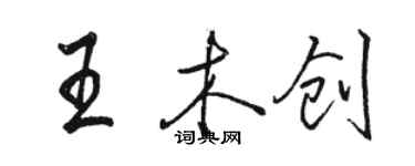 骆恒光王木创行书个性签名怎么写