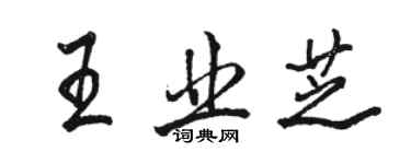 骆恒光王业芝行书个性签名怎么写