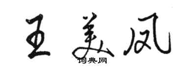 骆恒光王美凤行书个性签名怎么写