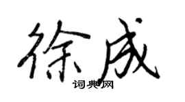 王正良徐成行书个性签名怎么写