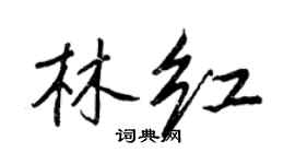 王正良林红行书个性签名怎么写