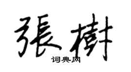 王正良张树行书个性签名怎么写