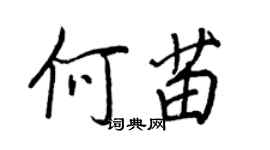 王正良何苗行书个性签名怎么写