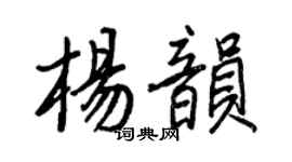 王正良杨韵行书个性签名怎么写