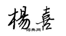 王正良杨喜行书个性签名怎么写