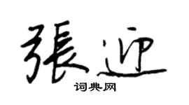 王正良张迎行书个性签名怎么写