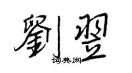 王正良刘翌行书个性签名怎么写