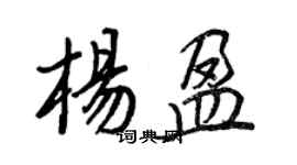 王正良杨盈行书个性签名怎么写