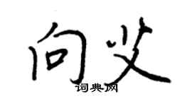 王正良向艾行书个性签名怎么写