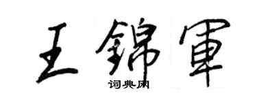 王正良王锦军行书个性签名怎么写