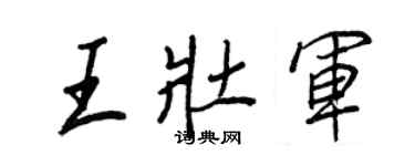 王正良王壮军行书个性签名怎么写