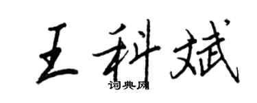 王正良王科斌行书个性签名怎么写