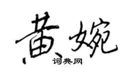 王正良黄婉行书个性签名怎么写