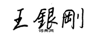 王正良王银刚行书个性签名怎么写