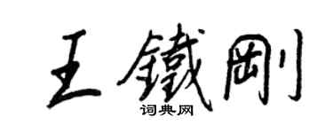 王正良王铁刚行书个性签名怎么写