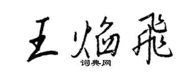 王正良王焰飞行书个性签名怎么写