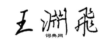 王正良王渊飞行书个性签名怎么写
