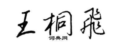 王正良王桐飞行书个性签名怎么写