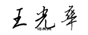 王正良王光华行书个性签名怎么写