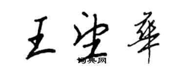 王正良王望华行书个性签名怎么写