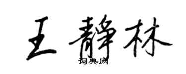 王正良王静林行书个性签名怎么写