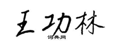 王正良王功林行书个性签名怎么写