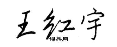 王正良王红宇行书个性签名怎么写