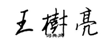 王正良王树亮行书个性签名怎么写
