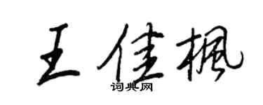 王正良王佳枫行书个性签名怎么写