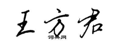 王正良王方君行书个性签名怎么写