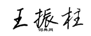 王正良王振柱行书个性签名怎么写