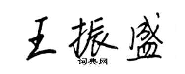 王正良王振盛行书个性签名怎么写