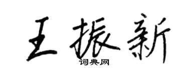 王正良王振新行书个性签名怎么写