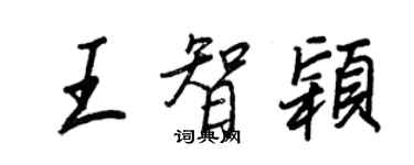 王正良王智颖行书个性签名怎么写