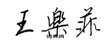 王正良王乐菲行书个性签名怎么写