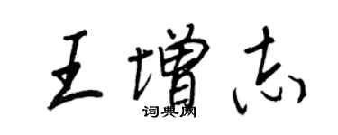 王正良王增志行书个性签名怎么写