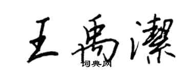 王正良王禹洁行书个性签名怎么写