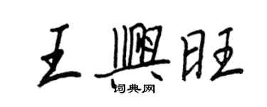 王正良王兴旺行书个性签名怎么写