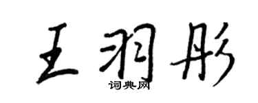 王正良王羽彤行书个性签名怎么写
