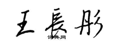 王正良王长彤行书个性签名怎么写