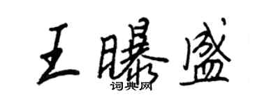 王正良王曝盛行书个性签名怎么写