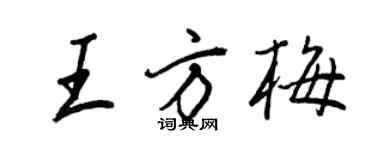 王正良王方梅行书个性签名怎么写