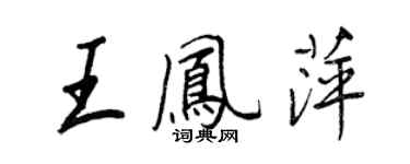 王正良王凤萍行书个性签名怎么写