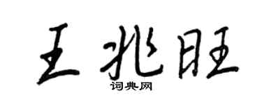 王正良王兆旺行书个性签名怎么写