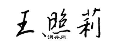 王正良王照莉行书个性签名怎么写